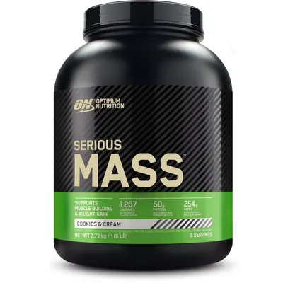 Optimum Nutrition Serious Mass · Бисквита с крем · 2,724 кг