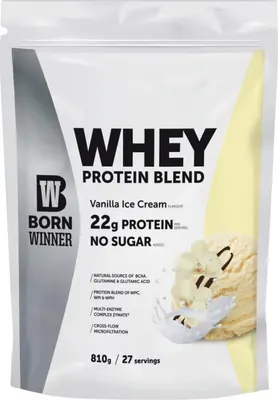 Born Winner Whey Protein Blend · Ванилов сладолед · 810 г
