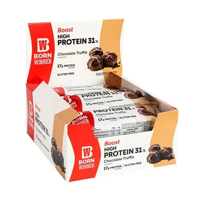 Born Winner Boost 31% High Protein Bar Шоколадов трюфел · 12 x 55 г