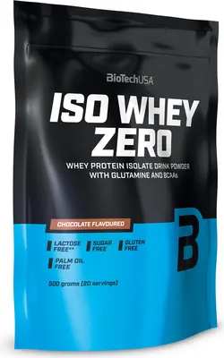 BioTech USA Iso Whey ZERO · Черна бисквита · 500 г