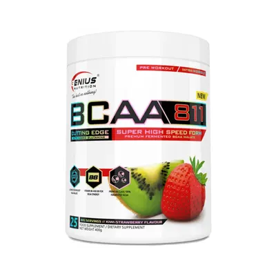 Genius Nutrition BCAA 811 / 8:1:1 · Ягода и киви · 400 г