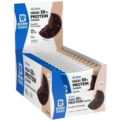 Active 30% High Protein · Cookie двоен шоколад · 12 x 75 г