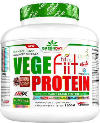 Amix VEGEfiit PROTEIN · Шоколад с фъстъци и карамел · 2 кг