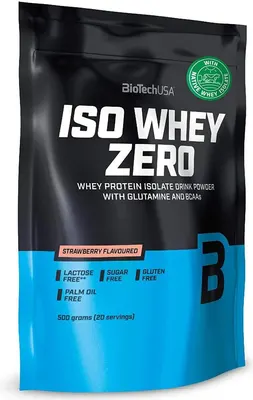 BioTech USA Iso Whey ZERO · Ягода · 500 г
