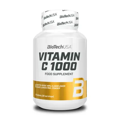 BioTech USA Vitamin C 1000mg. Bioflavonoids · 30 таблетки