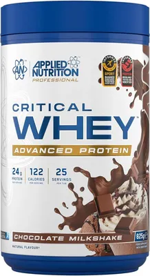 Applied Nutrition Critical Whey - Суроватъчен Протеин · Шоколадов млечен шейк · 825 г