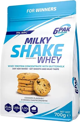 6PAK Nutrition Milky Shake Whey · Бисквити · 700 г
