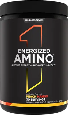 Rule1 Energized Amino | with Natural Caffeine · Праскова и манго · 270 г