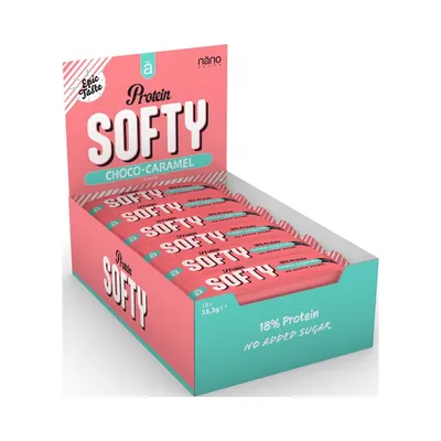 NanoSupps Protein Softy Bar | No Added Sugar · Chocolate & caramel · 18 x 33.3 g