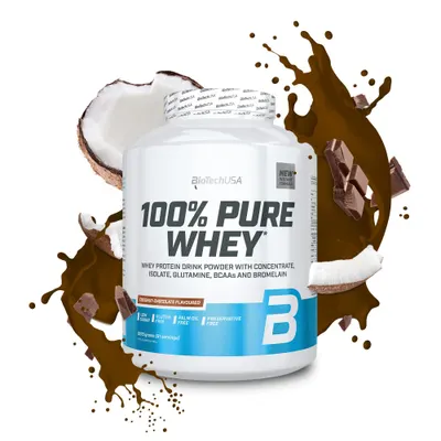 BioTech USA 100% Pure Whey · Шоколад и кокос · 2,27 кг