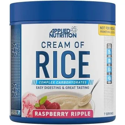 Applied Nutrition Cream of Rice | Easy Digesting & Great Tasting Complex Carbohydrates · Raspberry Ripple · 210 g