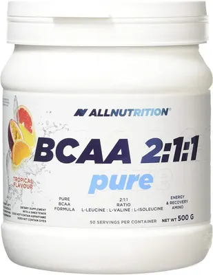 AllNutrition BCAA 2:1:1 Pure · Тропически плодове · 500 г