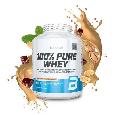 BioTech USA 100% Pure Whey · Шоколад и фъстъчено масло · 2,27 кг
