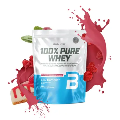 BioTech USA 100% Pure Whey · Малинов чийзкейк · 1 кг