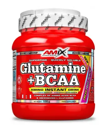 Amix Glutamine + BCAA / Flavoured · Горски плодове · 530 г