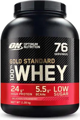 Optimum Nutrition - 100% Whey Gold Standard · Ягода · 2,272 кг