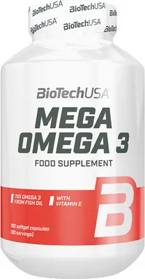 BioTech USA Mega Omega 3 · 90 софтгел капсули
