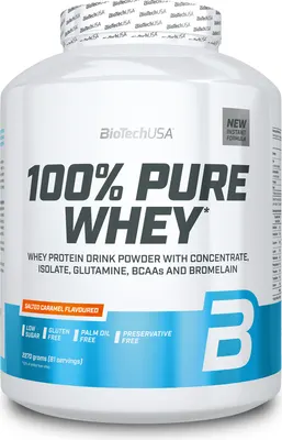 BioTech USA 100% Pure Whey · Salted caramel · 2.27 kg