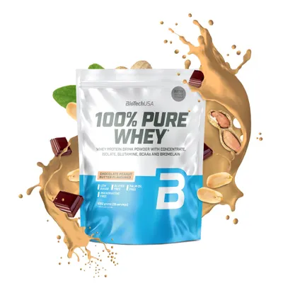 BioTech USA 100% Pure Whey · Шоколад и фъстъчено масло · 1 кг