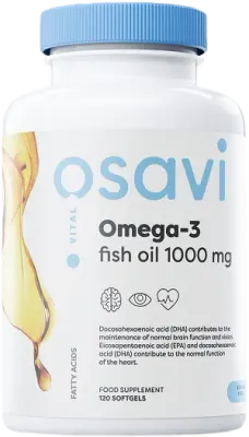 Osavi Omega 3 Fish Oil 1000 mg / Lemon · 120 softgels