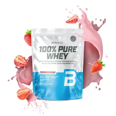 BioTech USA 100% Pure Whey · Ягода · 1 кг