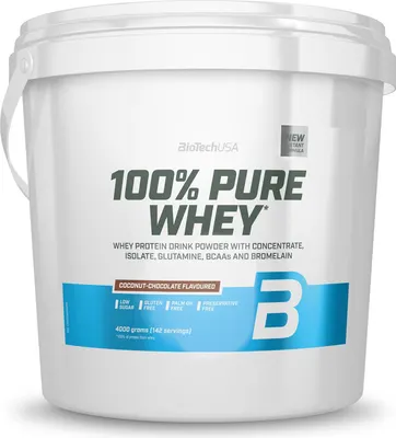 BioTech USA 100% Pure Whey · Шоколад и кокос · 4 кг