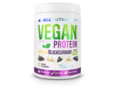 Allnutrition Vegan Protein - Вегетариански протеин · Ванилия с касис · 500 г