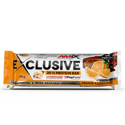 Amix Exclusive Protein Bar · Шоколад и портокал · 85 г