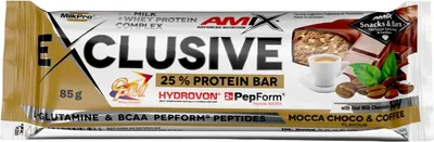 Amix Exclusive Protein Bar · Мока, шоколад и кафе · 85 г