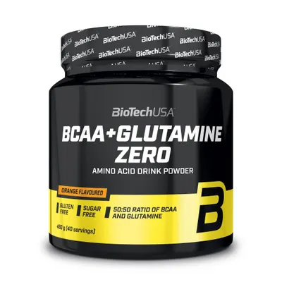 BioTech USA BCAA + Glutamine Zero · Портокал · 480 г