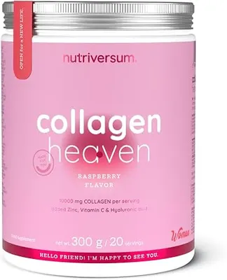 Nutriversum Collagen Heaven | added Zinc, Vitamin C and Hyaluronic Acid · Малина · 300 г