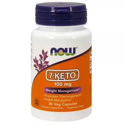 NOW Foods 7-KETO 100 mg · 30 капсули
