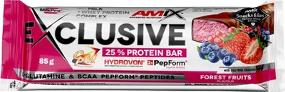 Amix Exclusive Protein Bar · Горски плодове · 85 г