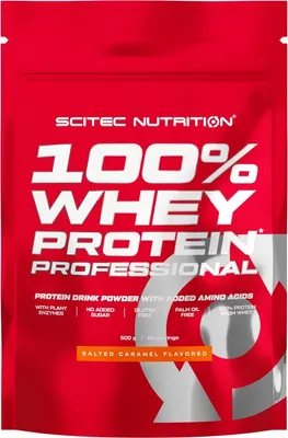 Scitec 100% Whey Protein Professional · Солен карамел · 500 г
