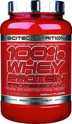 Scitec 100% Whey Protein Professional · Ягода · 920 г