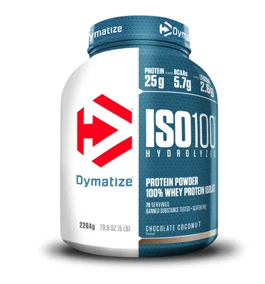 Dymatize ISO 100 Hydrolyzed · Шоколад и кокос · 2,264 кг