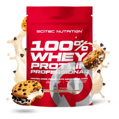 Scitec 100% Whey Protein Professional · Шоколад с бисквити и крем · 500 г