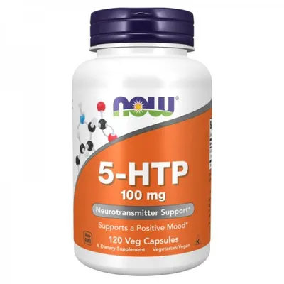 NOW Foods 5-HTP 100 МГ · 120 капсули