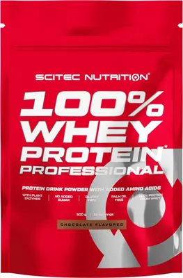 Scitec 100% Whey Protein Professional · Бял шоколад с шам фъстък · 500 г