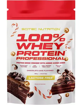 Scitec 100% Whey Protein Professional · Шоколадова торта · 500 г