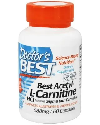 Doctor's Best BEST Acetyl-L-Carnitine 500 mg · 60 капсули