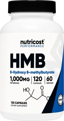 При активен спорт - HMB (Бета-хидрокси-бета-метилбутират), 500 mg · 120 капсули