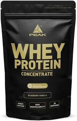 PEAK Whey Protein Concentrate - Суроватъчен протеин концентрат · Боровинка и ванилия · 900 г
