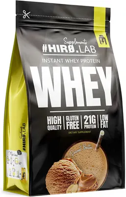 Hero.Lab Instant Whey Protein | High Quality Whey Concentrate · Фъстъчено масло · 750 г