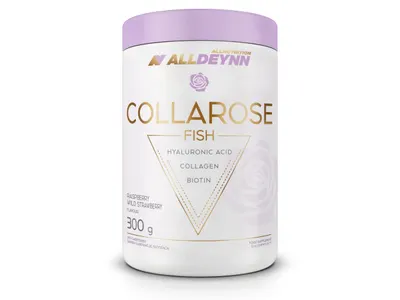 Allnutrition AllDeynn Collarose Fish - Колаген · Малина и горска ягода · 300 г