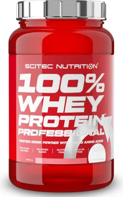 Scitec 100% Whey Protein Professional · Бял шоколад с шам фъстък · 920 г