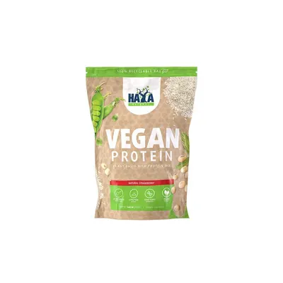 Haya Labs Vegan Protein · Натурална ягода · 750 г