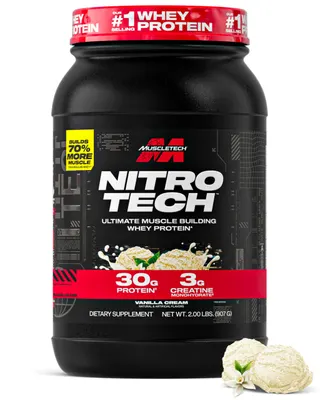 MuscleTech Nitro Tech Whey Protein · Ванилия · 908 г