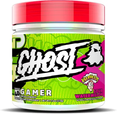 Ghost Gamer | Focus x Energy · Warheads Sour Watermelon · 210 г