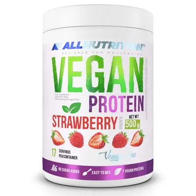 Allnutrition Vegan Protein - Вегетариански протеин · Шоколад и карамел · 500 г